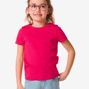 HEMA Kinder T-shirt Biologisch Katoen Roze (roze)