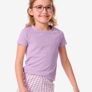 HEMA Kinder T-shirt Biologisch Katoen Paars (paars)