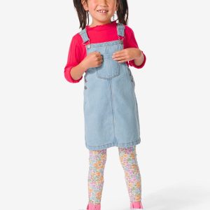 HEMA Kinder Salopette-jurk Denim Lichtblauw (lichtblauw)