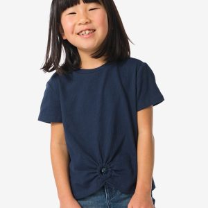 HEMA Kinder T-shirt Met Ring Donkerblauw (donkerblauw)