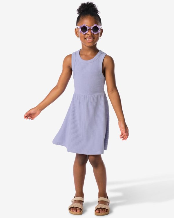 HEMA Kinderjurk Rib Lila (lila)