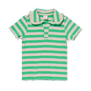 HEMA Kinder T-shirt Met Polokraag Groen (groen)