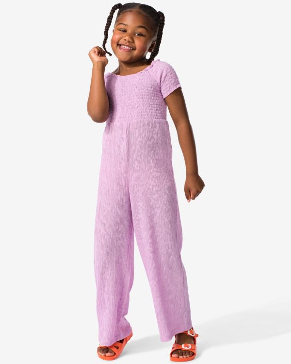 HEMA Kinderjumpsuit Smock Paars (paars)