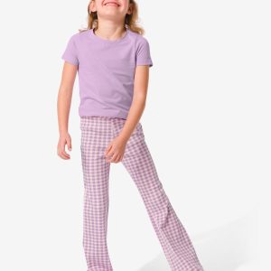 HEMA Kinderlegging Flared Met Ribbels Paars (paars)