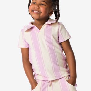 HEMA Kinderpolo Badstof Paars (paars)