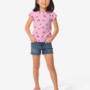 HEMA Kinder Korte Spijkerbroek Middenblauw (middenblauw)