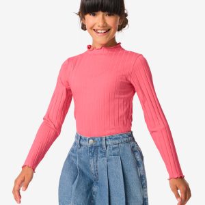 HEMA Kinderbroekrok Met Plooien Middenblauw (middenblauw)