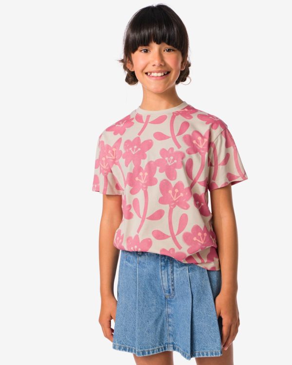 HEMA Kinder T-shirt Roze (roze)