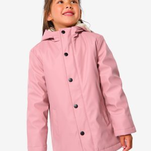 HEMA Kinder Jas PU Met Capuchon Oudroze (oudroze)