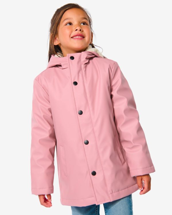 HEMA Kinder Jas PU Met Capuchon Oudroze (oudroze)