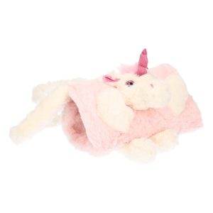 Pluche schoudertas eenhoorn voor kinderen 20x18x5cm