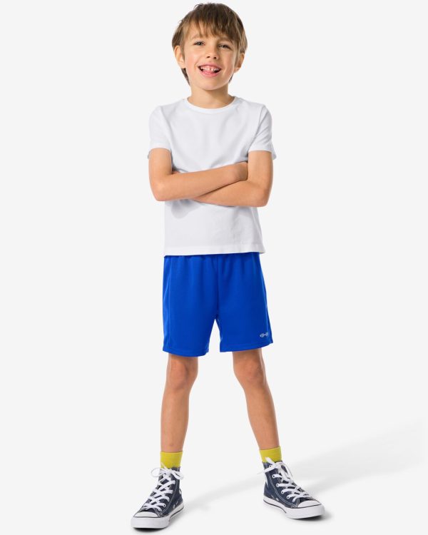 HEMA Kinder Sportbroek Kort Blauw (blauw)