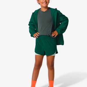 HEMA Kinder Korte Sportbroek Met Legging Donkergroen (donkergroen)