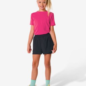 HEMA Kinder Korte Sportbroek Met Legging Zwart (zwart)