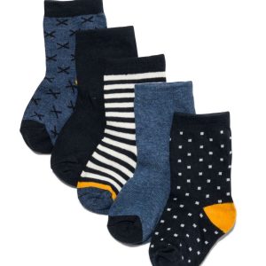 HEMA 5-pak Kindersokken Blauw (blauw)