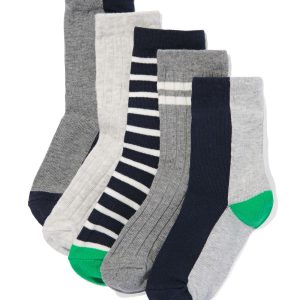 HEMA Kindersokken Met Katoen - 5 Paar Donkerblauw (donkerblauw)