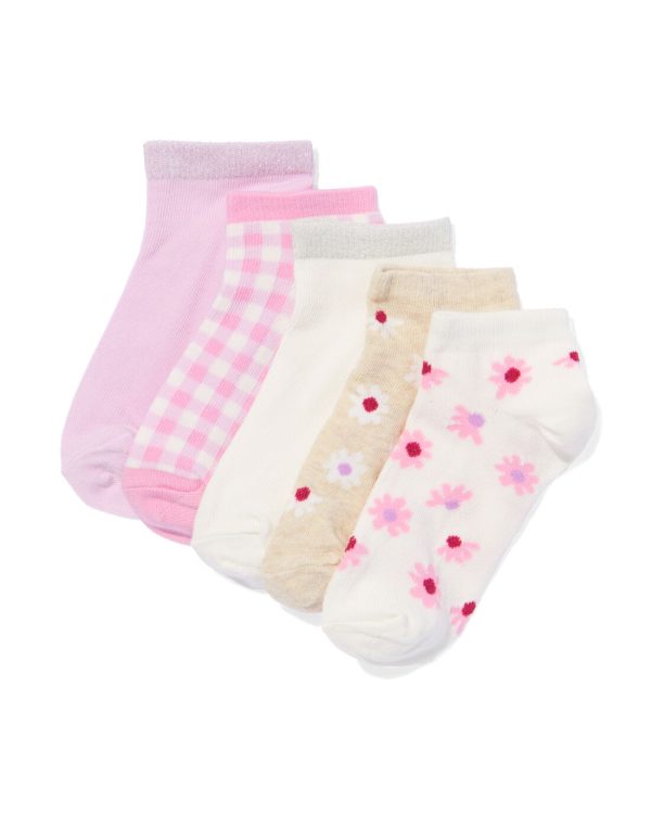 HEMA Kinder Enkelsokken Met Katoen - 5 Paar Beige (beige)