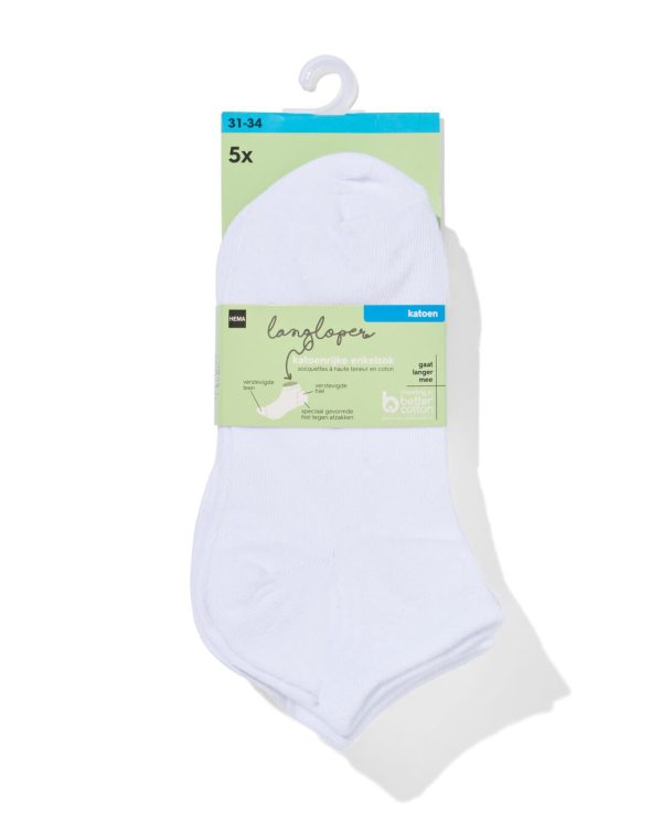 HEMA 5-pak Kinder Enkelsokken Wit (wit)