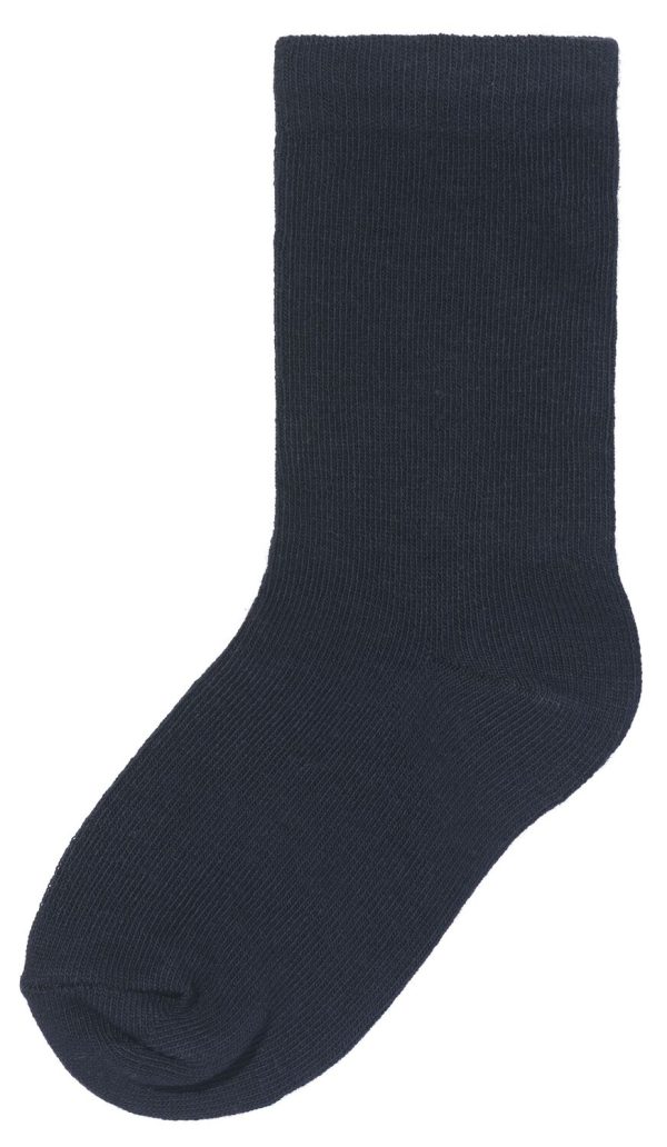 HEMA Kinder Sokken Met Katoen - 5 Paar Blauw (blauw)
