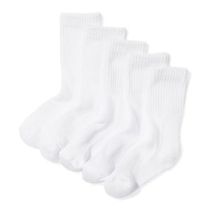 HEMA Kinder Sportsoken Rib - 5 Paar Wit (wit)