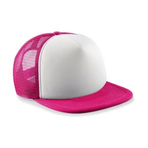 Roze met witte vintage kinder snapback pet