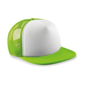 Lime met witte vintage kinder snapback pet