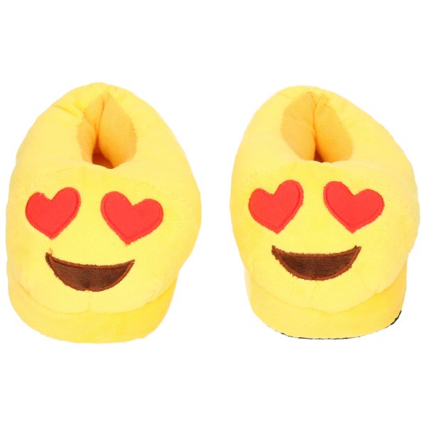 Emoticon sloffen hartjes ogen voor kinderen