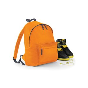 Oranje rugtas reistas met voorvak 14 liter voor kinderen