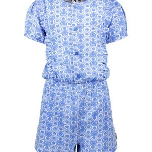 B.Nosy Meisjes jumpsuit - Puck - Poetic hart AOP