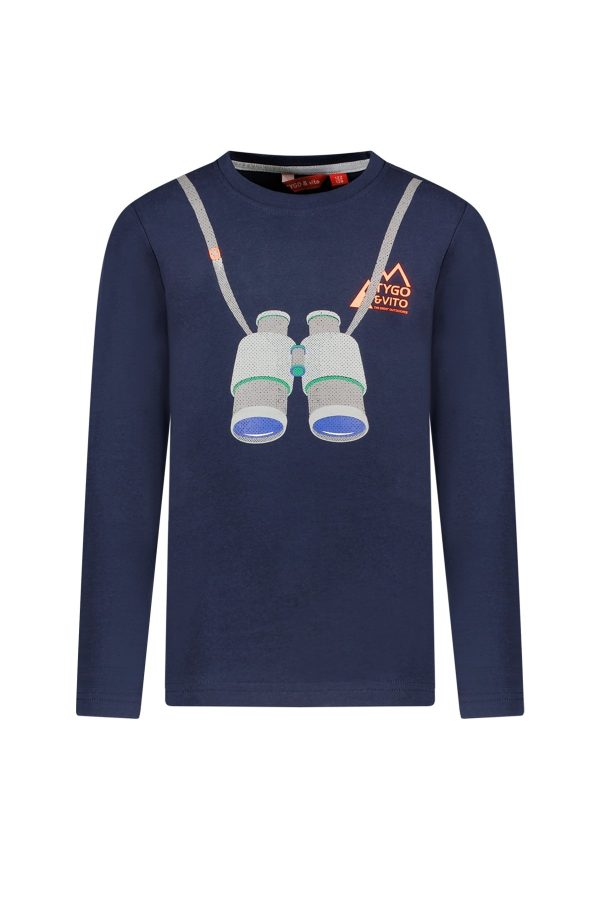 Tygo & Vito Jongens shirt - Lyo - Navy blauw