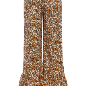LOOXS Little Meisjes broek bloemen - Oranje floral