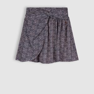 NoBell Meisjes rok AOP - Nadir - Navy blauw