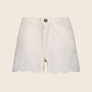 Like Flo Meisjes jeans short - Off wit
