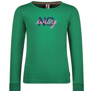 B.Nosy Meisjes shirt - Elaine - Emerald groen