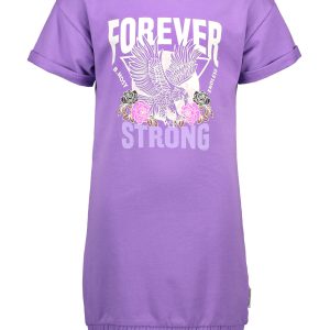B.Nosy Meisjes jurk sweat - Lilac