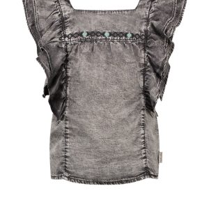 B.Nosy Meisjes blouse - Power denim