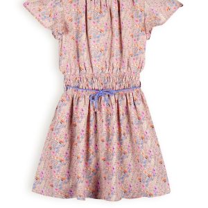 NoNo Meisjes jurk bloemen - Mamai - Zand blush