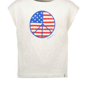 Street called Madison Meisjes t-shirt Happy - Off white