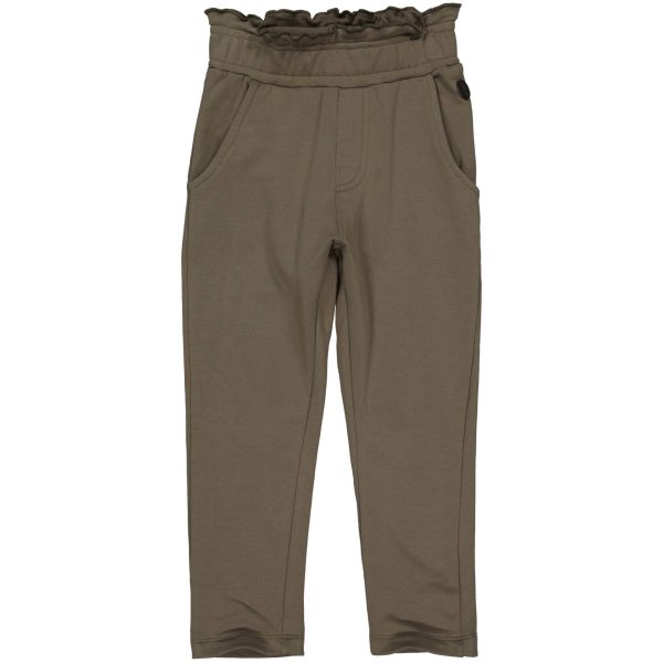 LEVV Little Meisjes broek - Bowien - Groen blaadjes