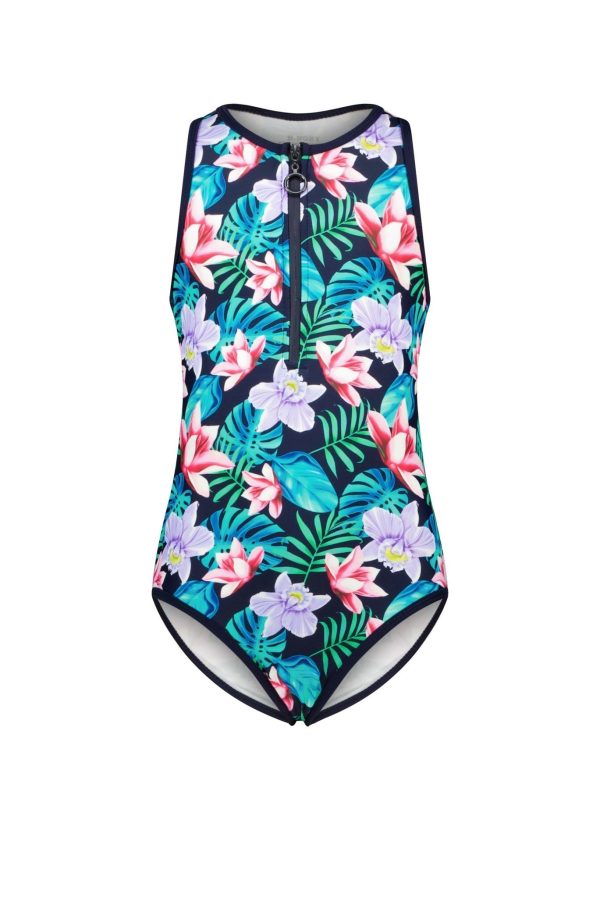 B.Nosy Meisjes badpak AOP - Active bloemen AOP