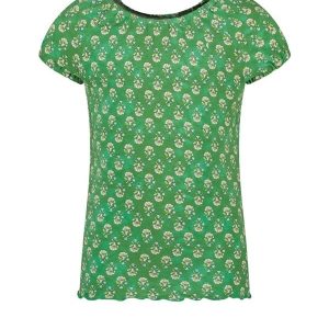 Like Flo Meisjes top crepe - Groen bloemen