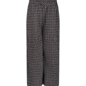 Daily7 Meisjes broek fancy print - Zwart