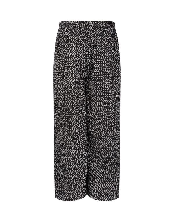 Daily7 Meisjes broek fancy print - Zwart