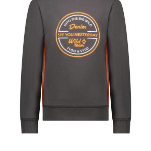 Tygo & Vito Jongens sweater - Sten - Antra
