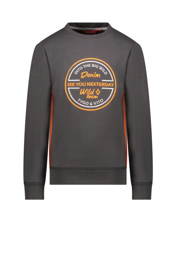 Tygo & Vito Jongens sweater - Sten - Antra