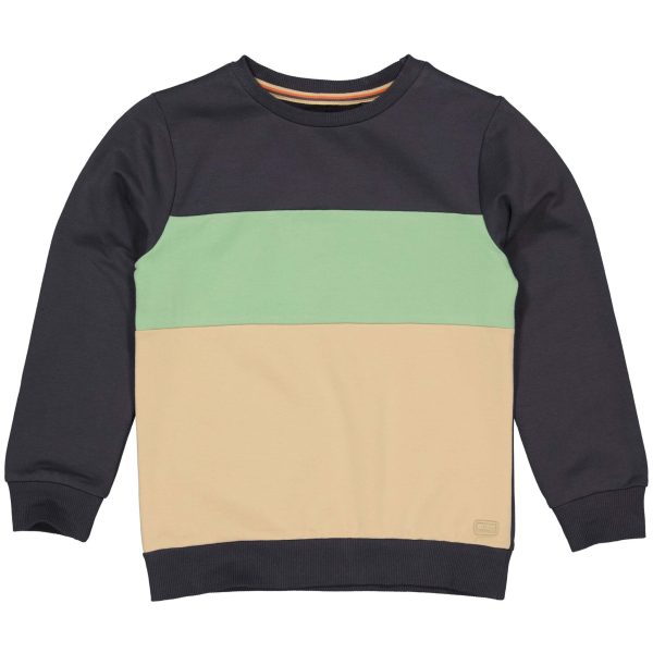Quapi Jongens sweater - Adel - Metaal grijs