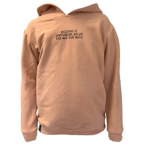 Kiezeltje Meisjes hoodie - Zacht oranje