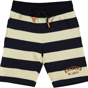 B'Chill Jongens korte joggingbroek - Sergio - Blauw/ Ecru
