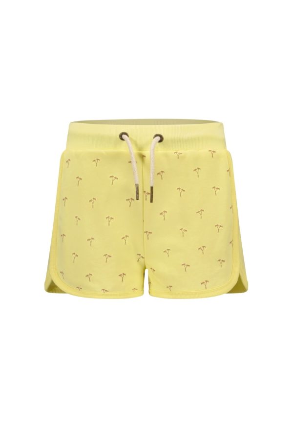 Like Flo Meisjes sweat short - Zacht geel