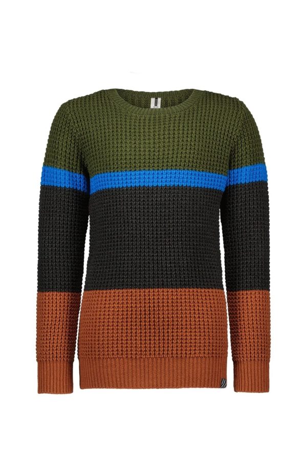 B.Nosy Jongens sweater groen - Roan - Gingerbread